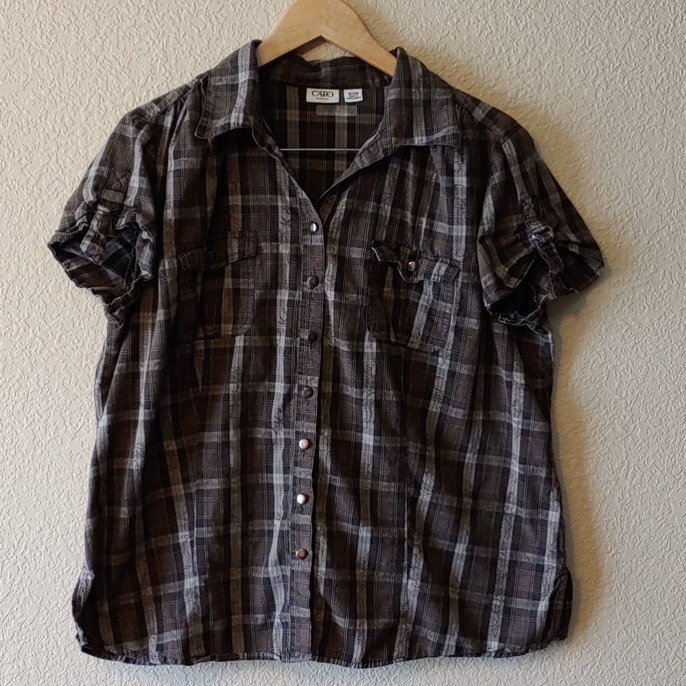 Cato Woman Button Down Top